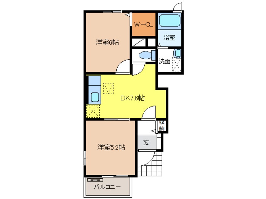 間取図 フィオーレビラ