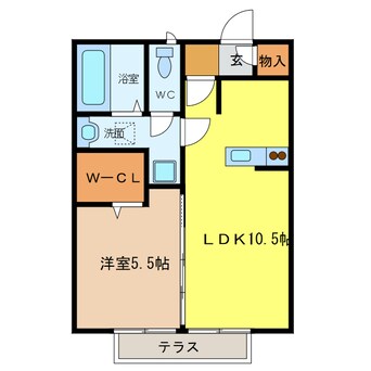 間取図 ルーラル諏訪Ｂ棟