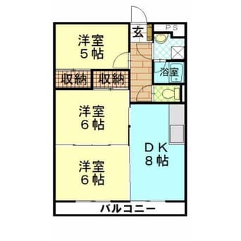 間取図 リーリック赤佐古