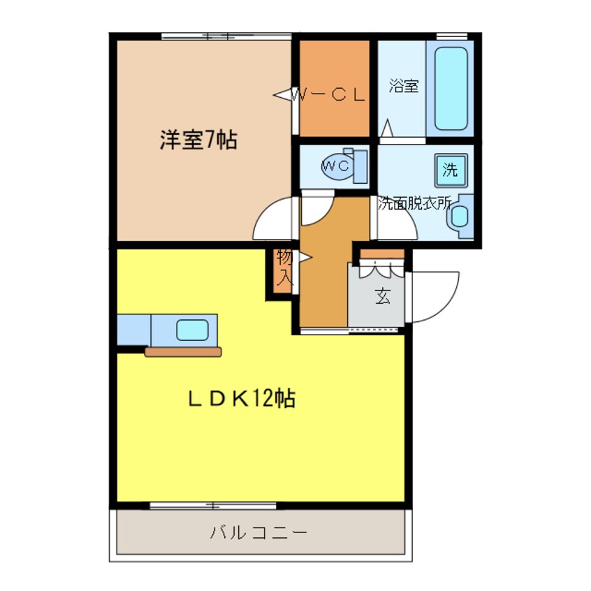 間取図 インターフレグラントＡ