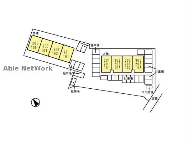 敷地配置図 インターフレグラントＡ