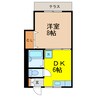 コーポヨーコⅡ 1DKの間取り