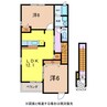 カルム・グラーツィエＡ 2LDKの間取り