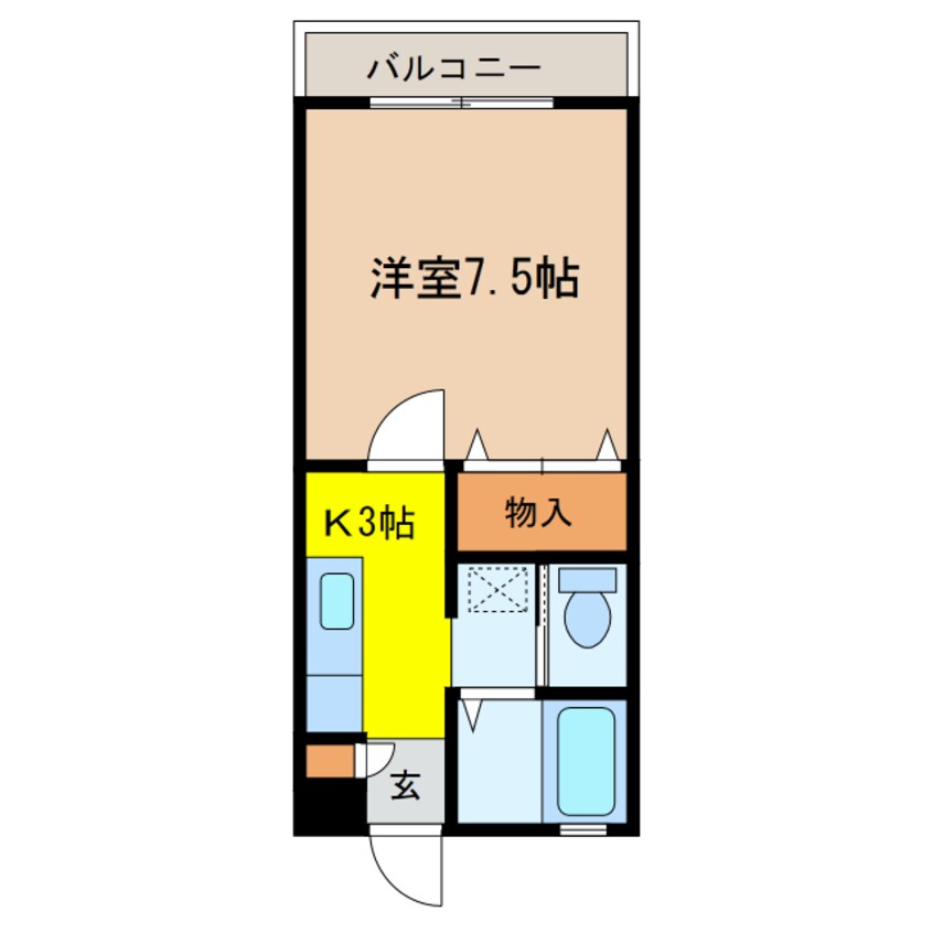 間取図 コーポヨーコⅠ