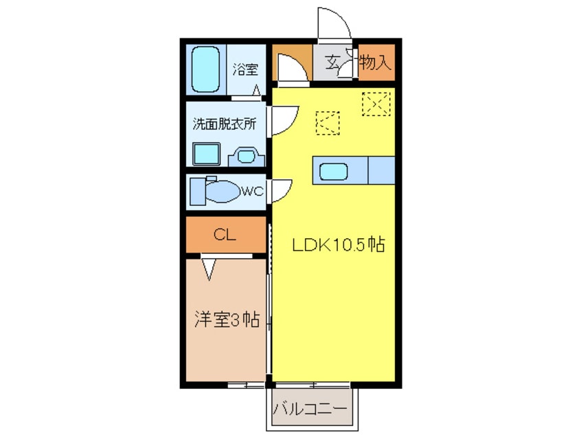 間取図 ニューハイツタリカドＣ