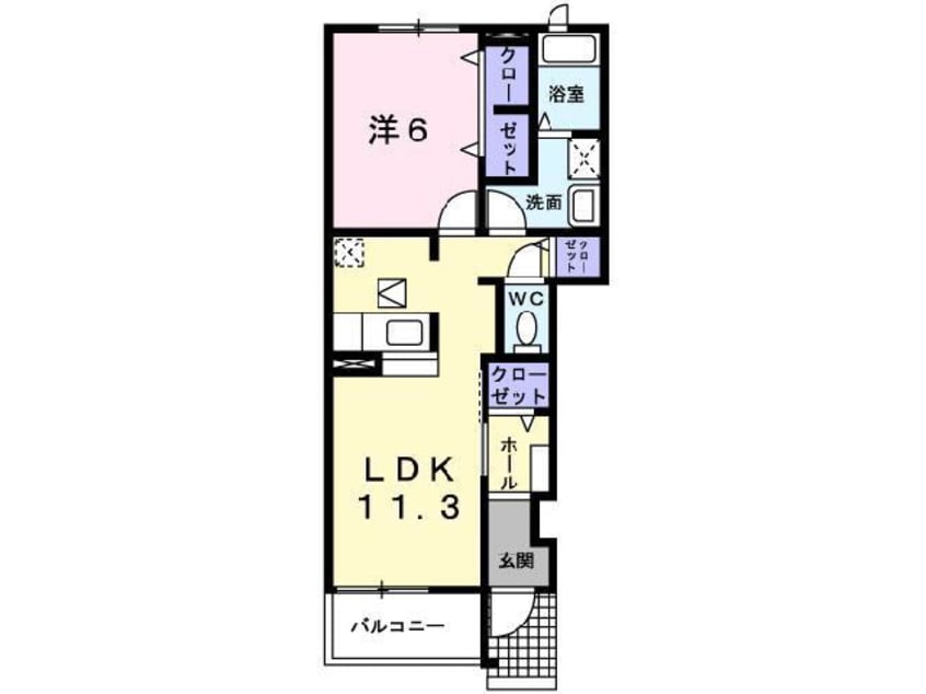 間取図 レジデンス桜馬場A
