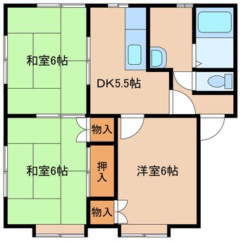 間取図 トワーシャトウ渡辺