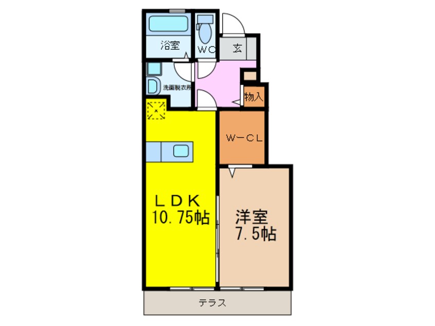 間取図 アステージ松並