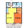ファミーユ凪　Ａ棟 1LDKの間取り