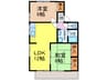 セジュール坂口 Ａ棟 2LDKの間取り