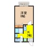 サンタモニカ 1Kの間取り