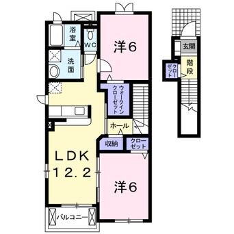 間取図 クローバー三城Ｂ