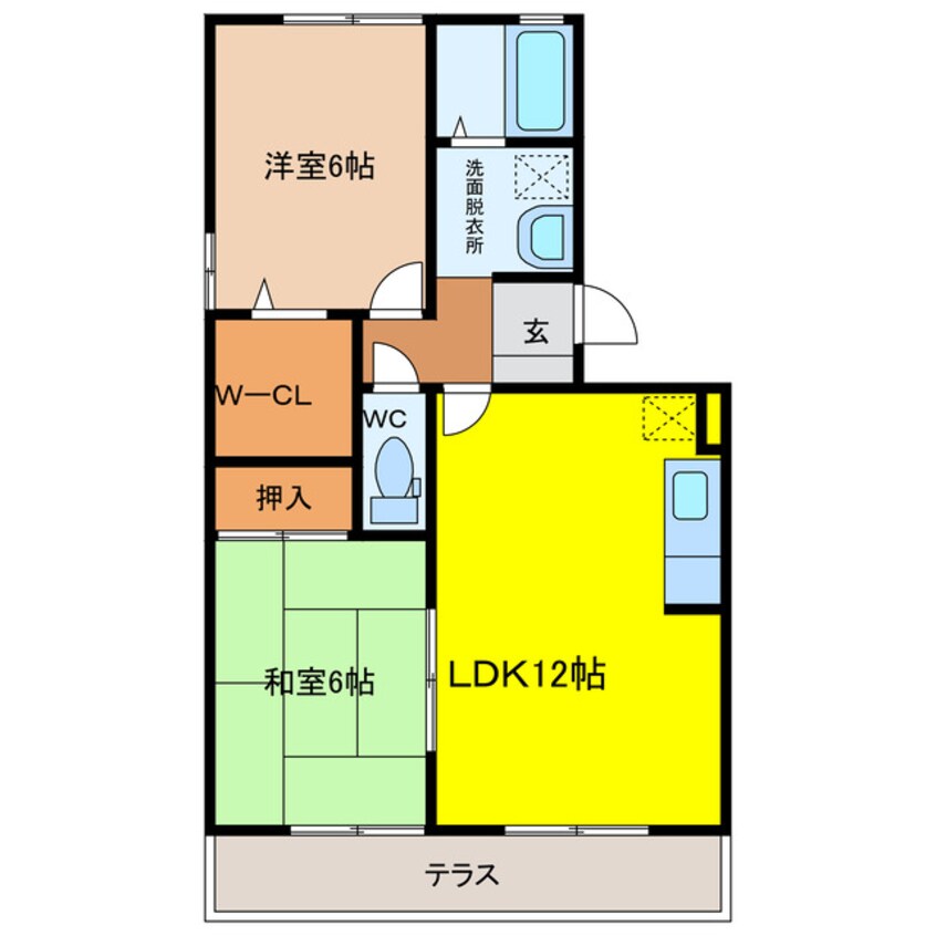 間取図 ベイサージュ富の原Ａ棟