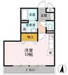 ベイサージュ富の原Ｂ棟 1Rの間取り