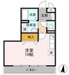 ベイサージュ富の原Ｂ棟 1Rの間取り