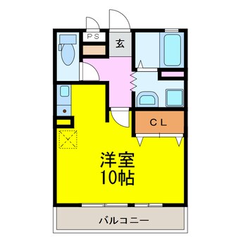 間取図 ベイサージュ富の原Ｂ棟