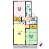 ヴェルディ藤﨑 2DKの間取り