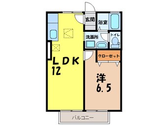 間取図 エクレール西三城