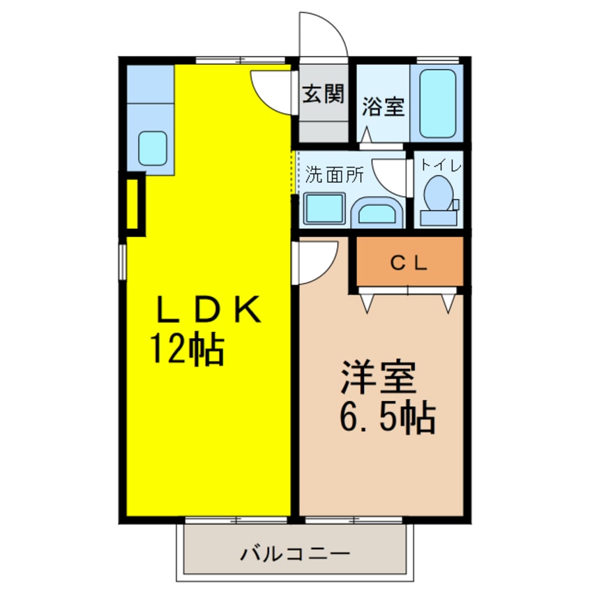 間取図 エクレール西三城