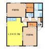 ウィルモアＳＡＴＯＵ 2LDKの間取り