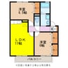 コンフォール竹松Ⅲ棟 2LDKの間取り