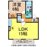 ウィルモア宮小路Ｂ棟 1LDKの間取り