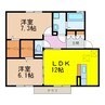 ウィルウィンド 2LDKの間取り