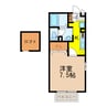 リヴェール大村 1Kの間取り
