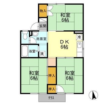 間取図 オレンジハウス　B・C棟