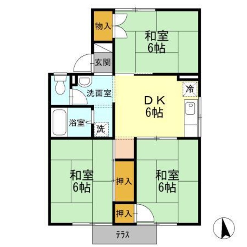 間取図 オレンジハウス　B・C棟