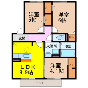 間取図 ウィット三城