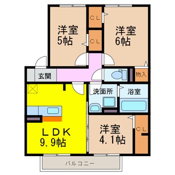 間取図 ウィット三城