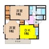 アヴニール 2DKの間取り