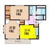 アヴニール 2DKの間取り