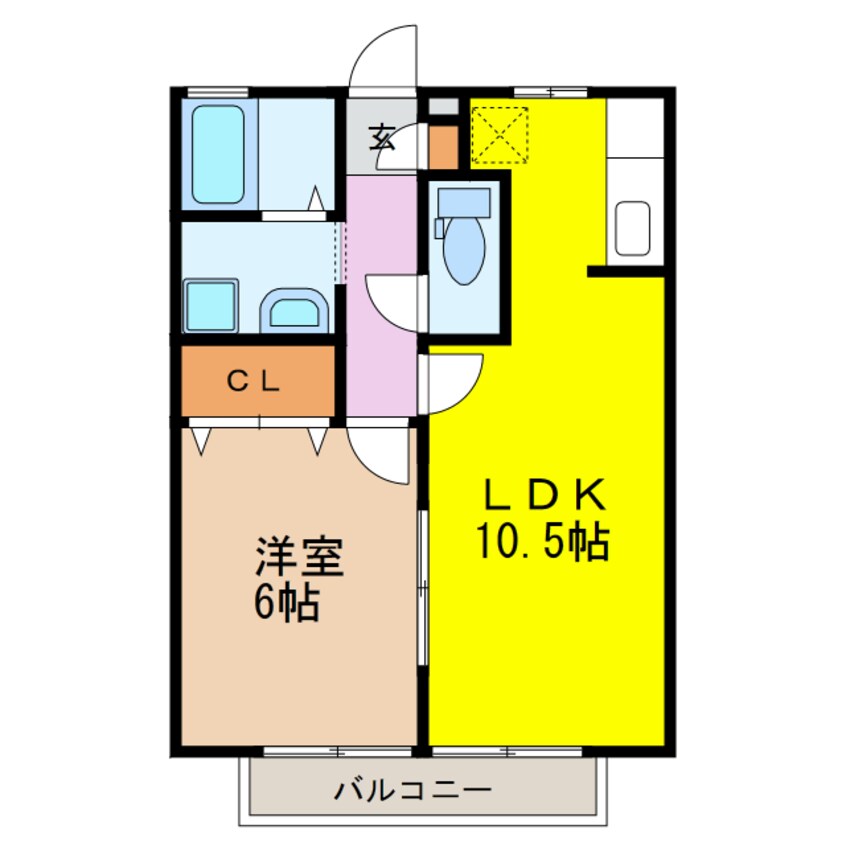 間取図 リベリュール富の原Ⅲ棟