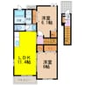 エクセレントⅡ　Ｂ 2LDKの間取り