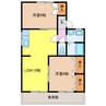 セジュール鬼橋　Ｂ棟 2LDKの間取り