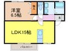 ウィルモア鬼橋Ａ棟 1LDKの間取り