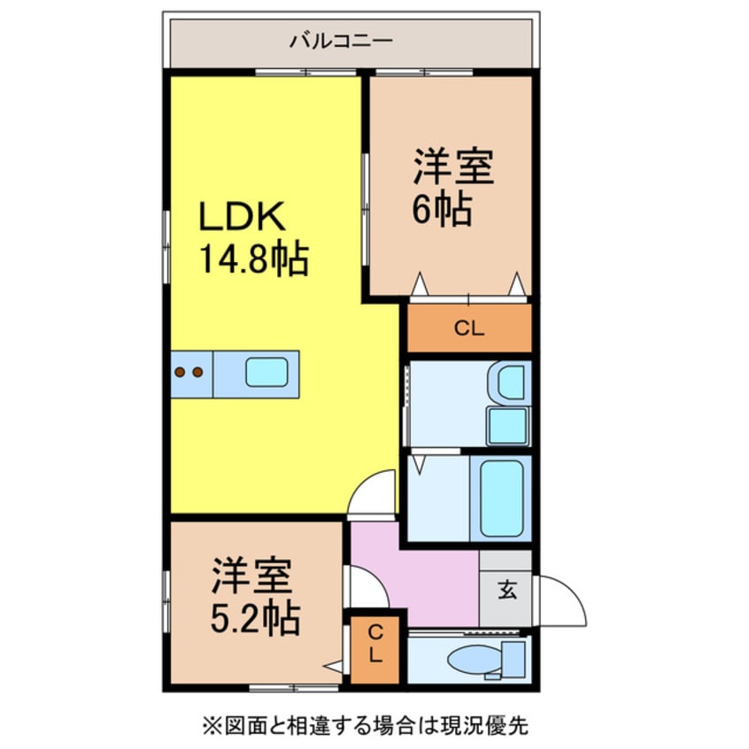 間取図 グランコートくさなぎ　Ⅰ