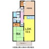 レジデンスIMAZU Ａ棟 2LDKの間取り