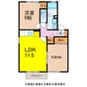 プレミール竹松本町 2LDKの間取り
