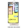 EXCLUSIVE 1LDKの間取り
