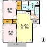 ウィルモア黒田 A棟 2LDKの間取り