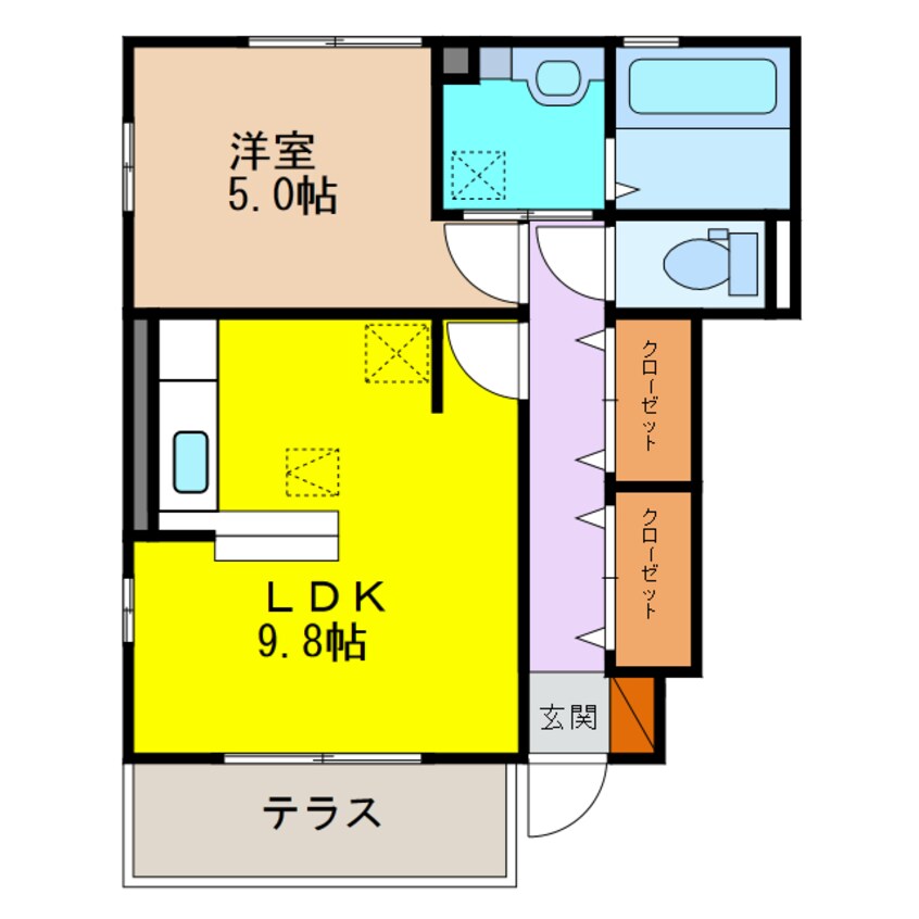 間取図 エスポワール Ａ棟