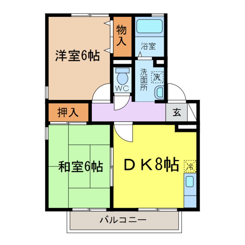 間取図 プレミール水主町 B棟