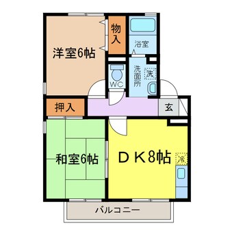 間取図 プレミール水主町 B棟