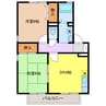プレミール水主町 B棟 2DKの間取り