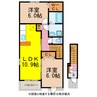 ティアガーネット・Ａ 2LDKの間取り