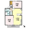 プレジール須田ノ木Ａ棟 2LDKの間取り