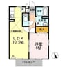 オリエンタルＭ 1LDKの間取り